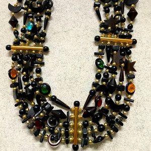 Vintage 1980’s Signed Gerda Lynggaard Statement Necklace
